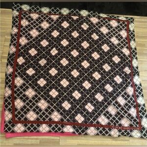 Marc by Marc Jacobs Black and Pink Checkered scarf